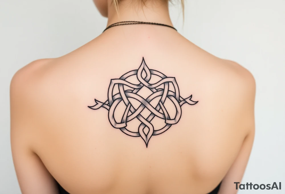 Celtic wolf knot with tattoos tattoo idea