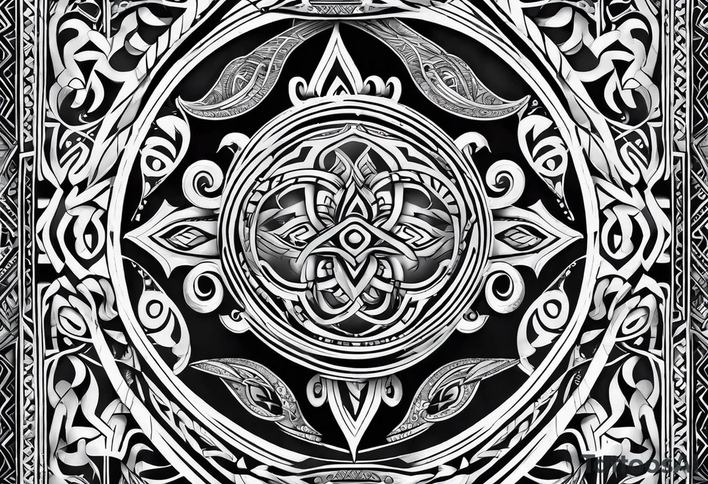 maori tribal tattoo idea