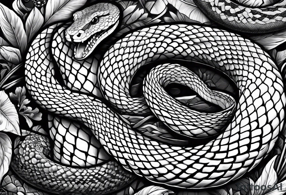 Snake on forefarm tattoo tattoo idea