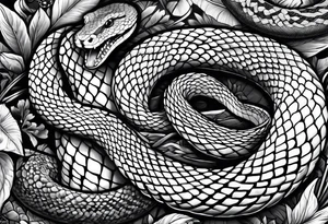 Snake on forefarm tattoo tattoo idea