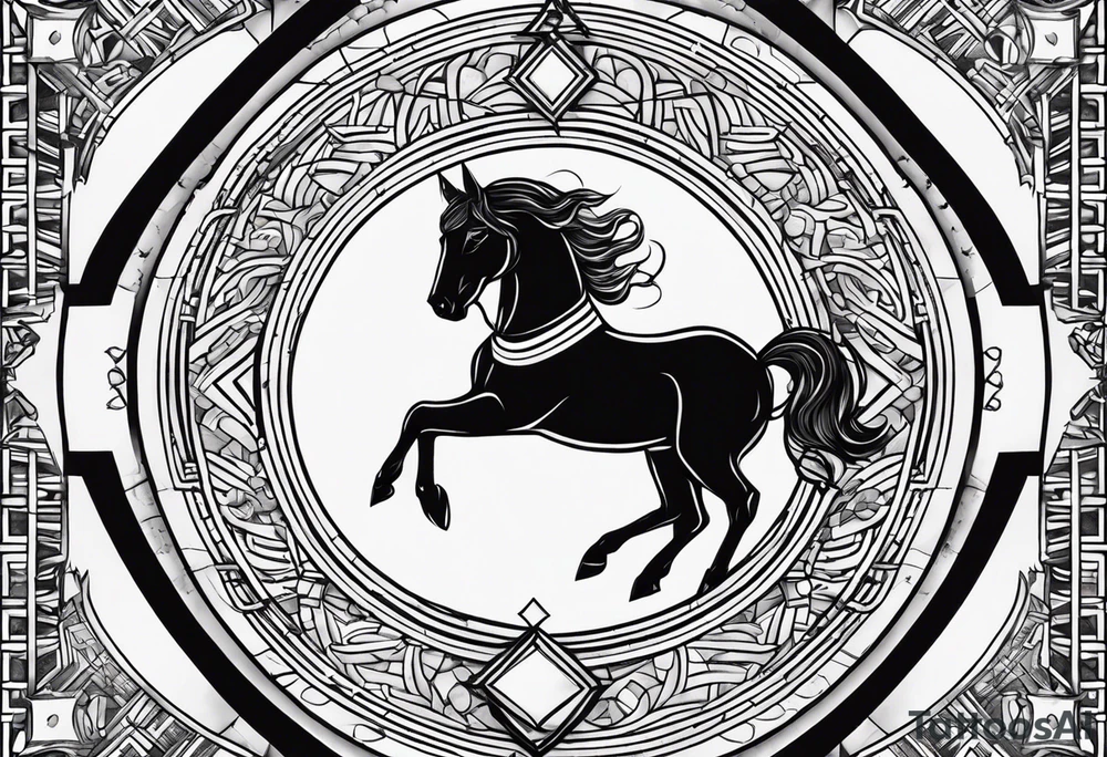 Little tatoo Sagittarius tattoo idea