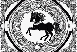 Little tatoo Sagittarius tattoo idea