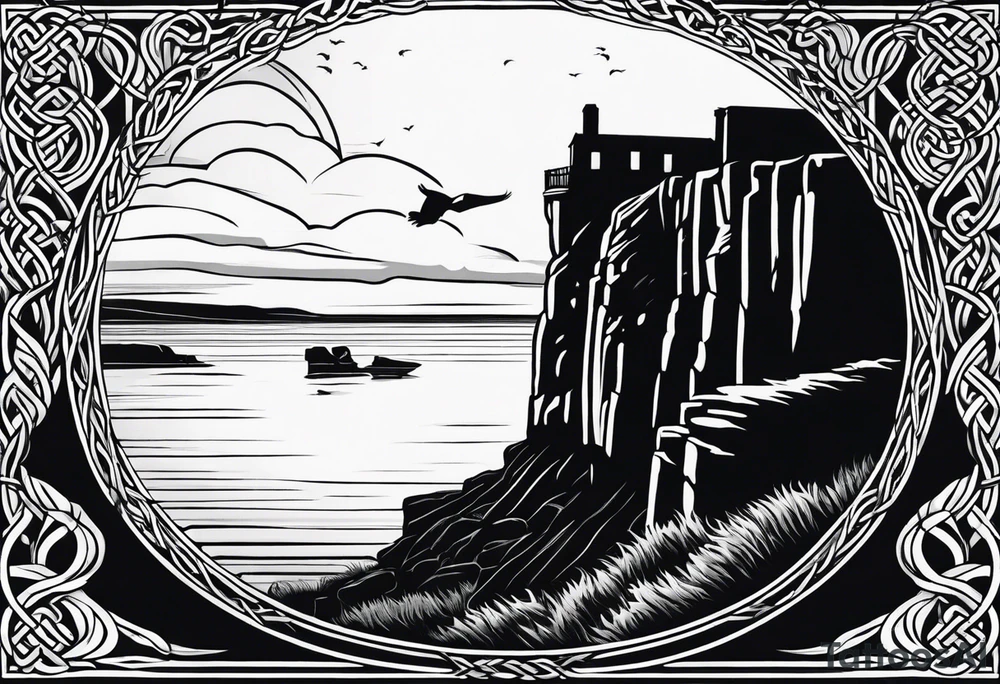 Celtic. Irish. Cliffs of Moher tattoo idea