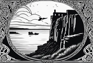Celtic. Irish. Cliffs of Moher tattoo idea