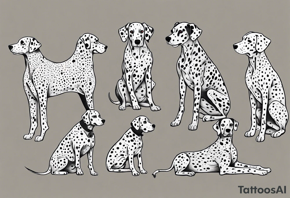Dalmatian tattoo idea