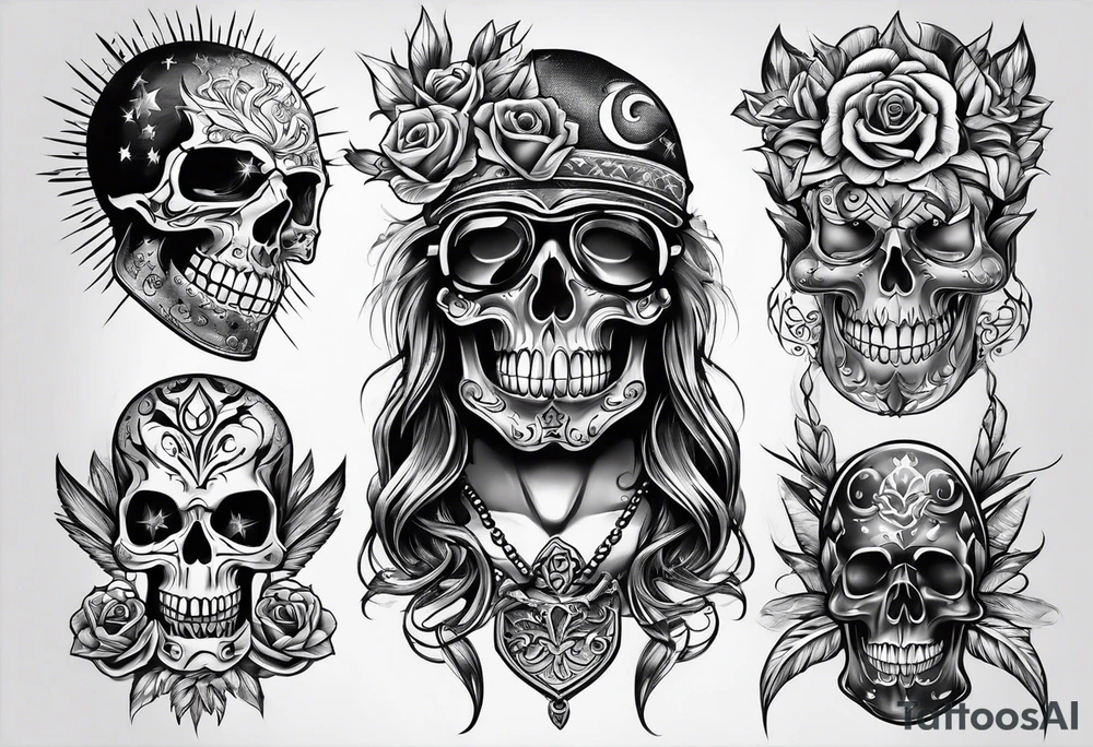 Rock a billy tattoo idea