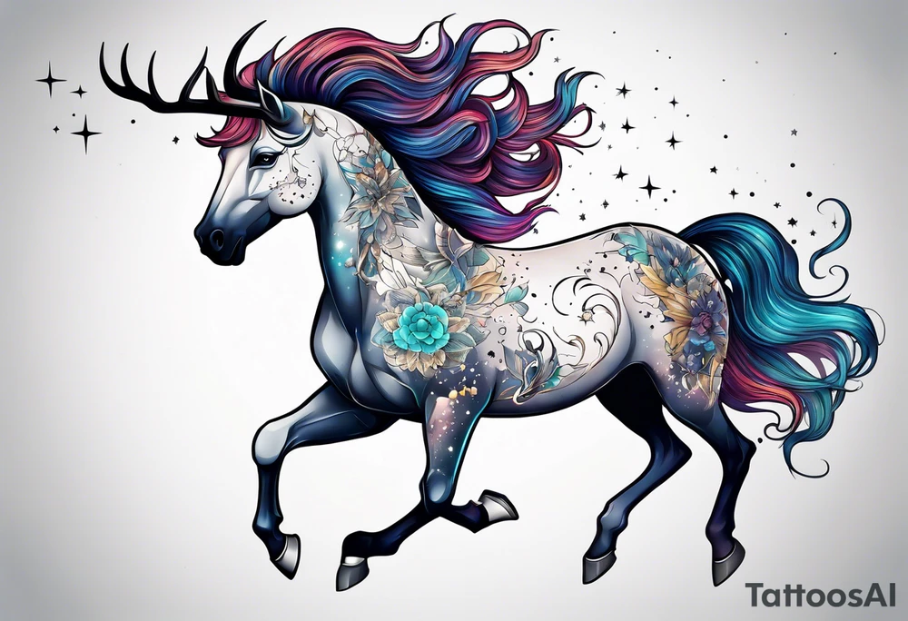Constellation, animal tattoo idea