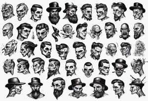 dejected looking man tattoo idea