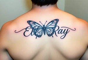 name 
EllaRay with a butterfly tattoo idea