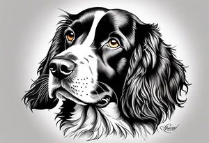 A springer spaniel tattoo idea