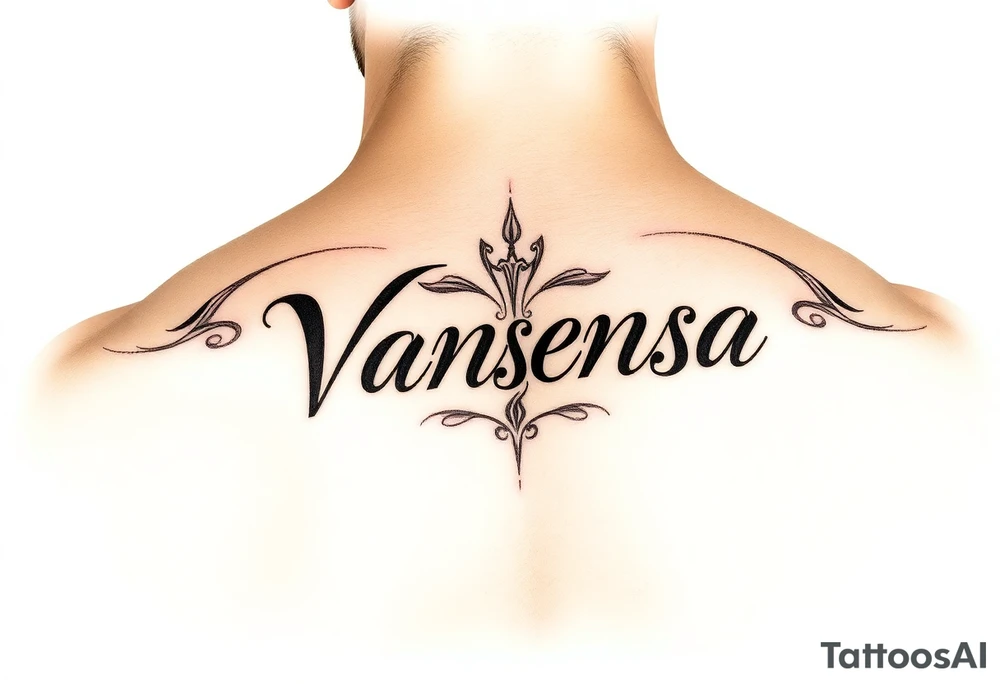 Name Vanessa tattoo idea