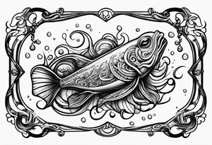 invisible squid in the dark tattoo idea
