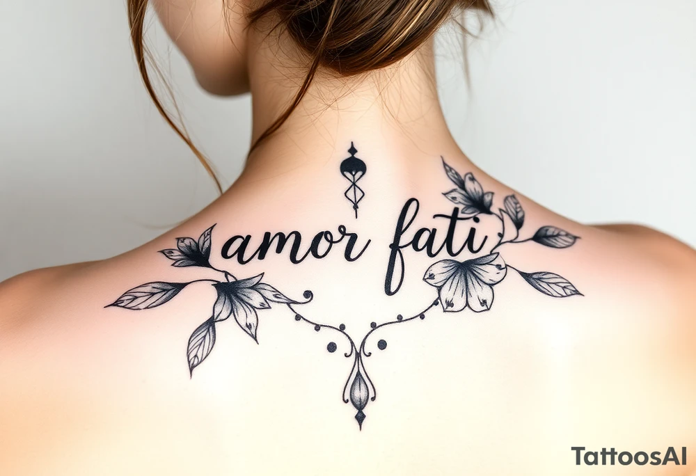 Amor fati tattoo idea