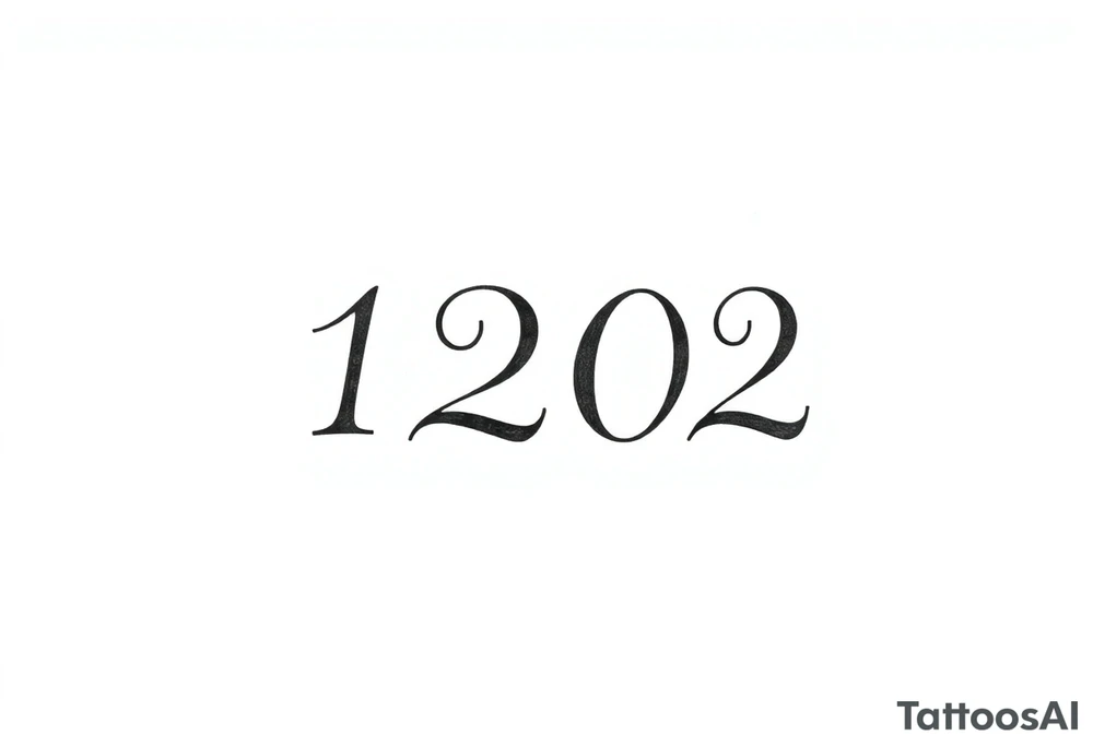 Fine line minimalist that blends in and disguises “1202” that’s already tattooed. The images cannot look like numbers. The tattoo ideas need to completely hide that these are numbers tattoo idea