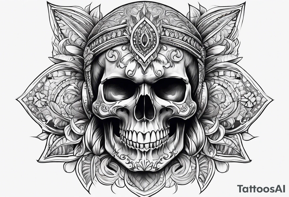 Skull tattoo idea