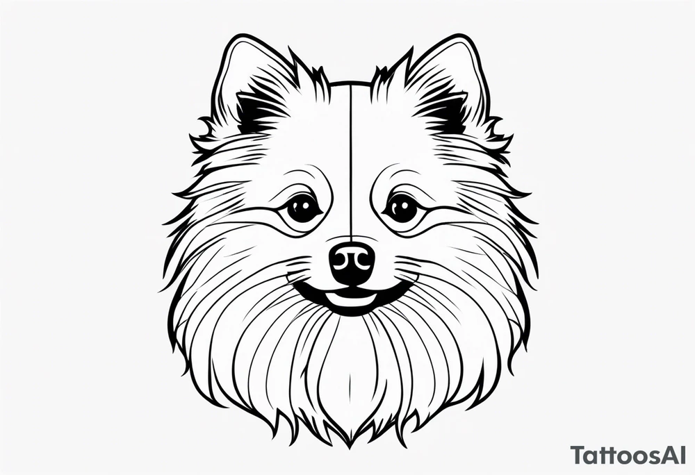 Pomeranian tattoo idea