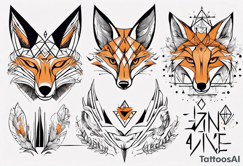 sapere aude  schrift und 
fuchs tattoo idea