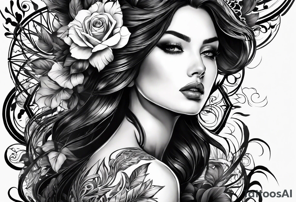 Хип-хоп рукав tattoo idea