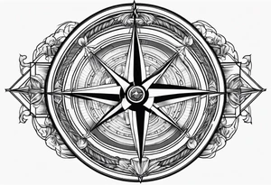 Fire. Navy ships. Compass tattoo idea