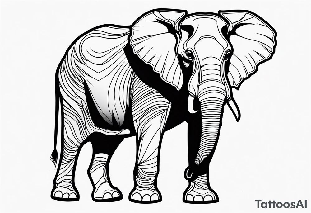 Majestic Elephant tattoo idea