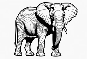 Majestic Elephant tattoo idea