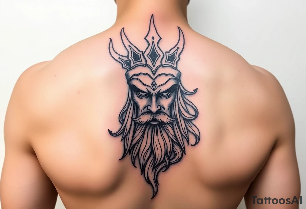 mixed race gods sleeve tattoo idea