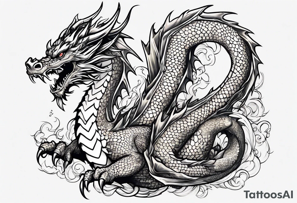 Dragon tattoo idea