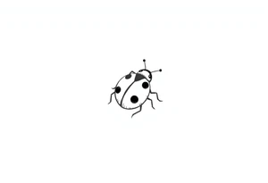 Cute ladybug tattoo idea