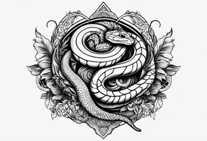 Two snakes on wrist tattoo idea