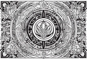 avatar the last airbender elemental symbols tattoo idea