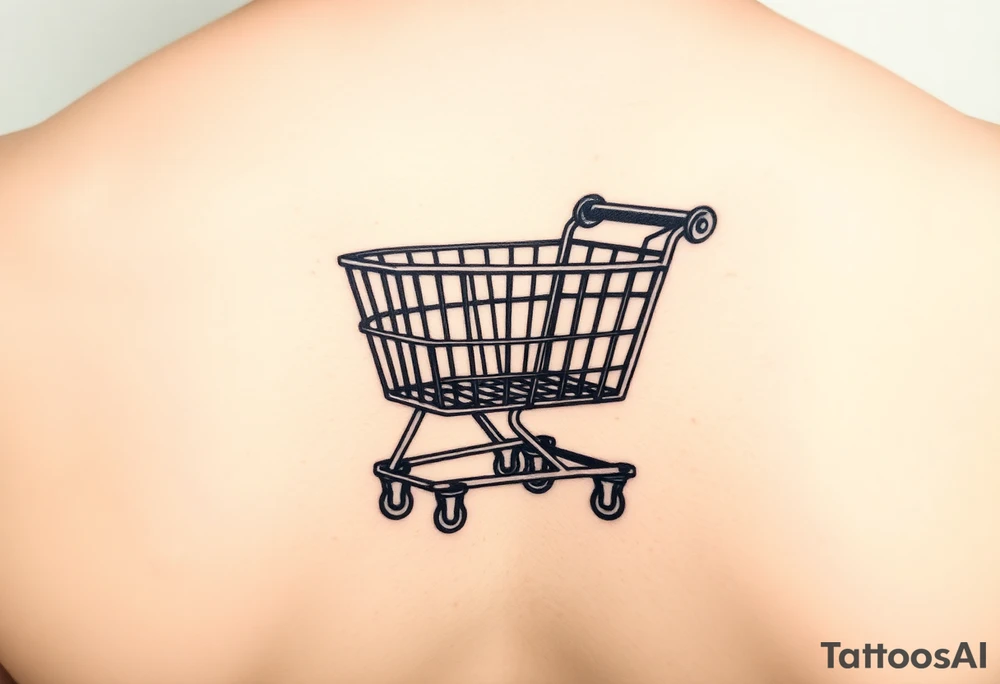 Shopping cart tattoo idea