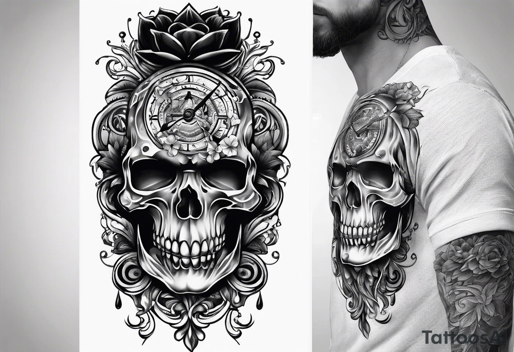 Dark time tattoo idea