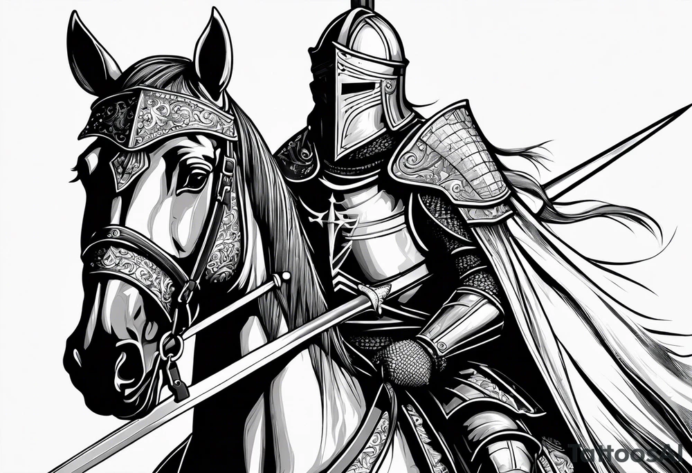 knight, crusader tattoo idea