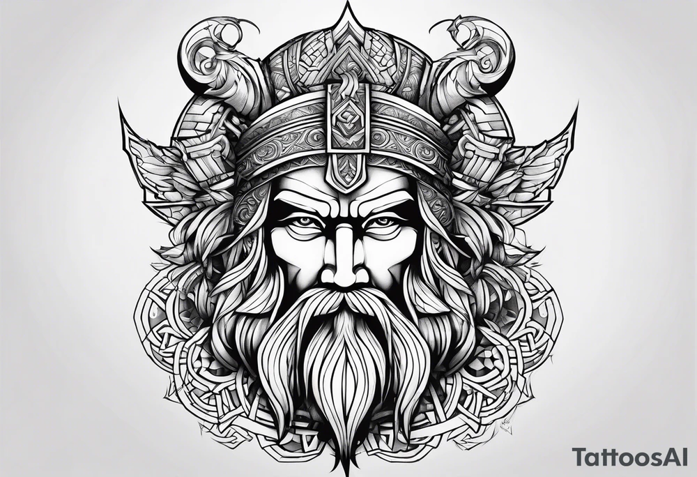 mandarin + norse mythology tattoo idea