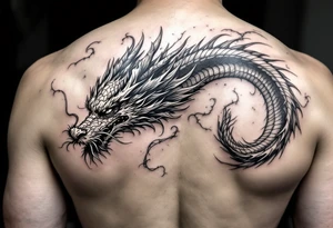 beautiful dragon tattoo idea