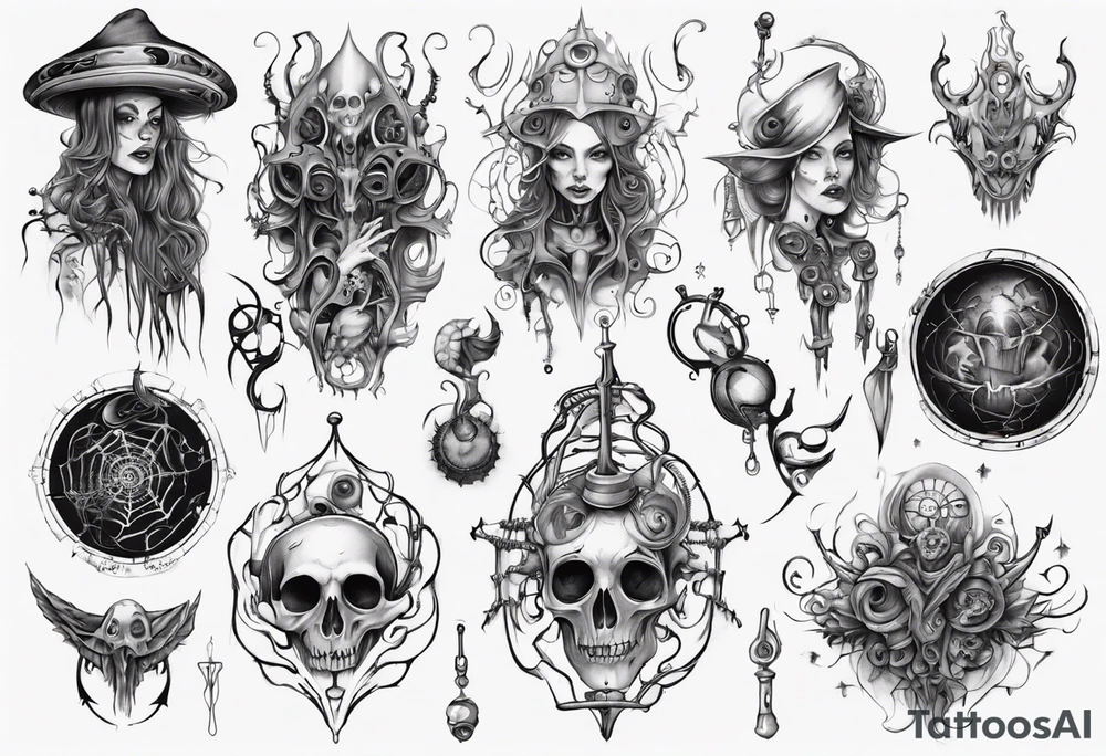 witch tattoo idea