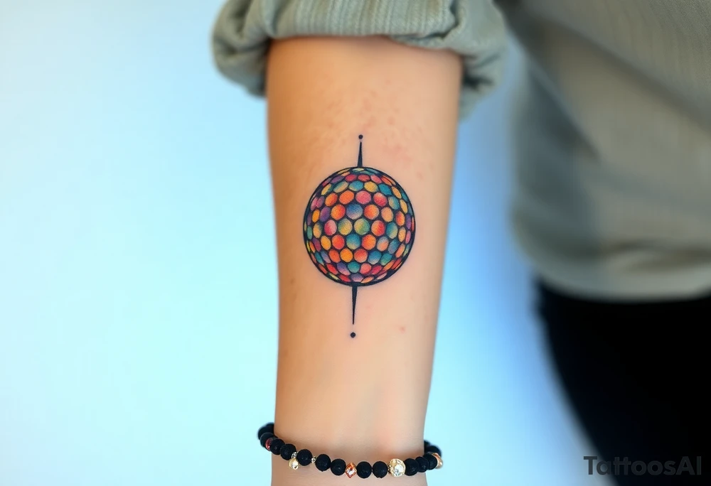 disco ball tattoo idea