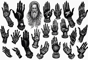 Praying hands tattoo idea
