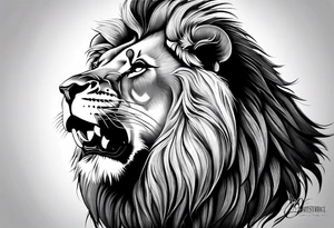 lion,realistic, god tattoo idea