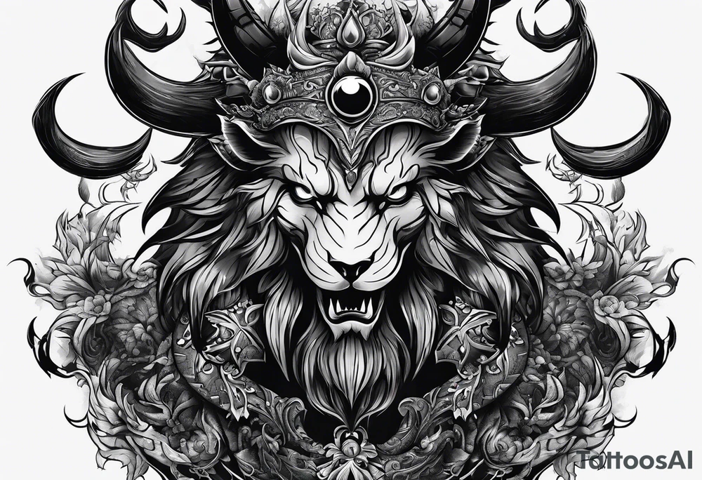 darkness monsterr shadow tattoo idea
