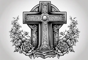 Gravestone without cross tattoo design tattoo idea