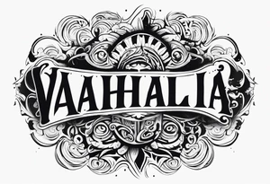 Valhalla mist fog tattoo idea