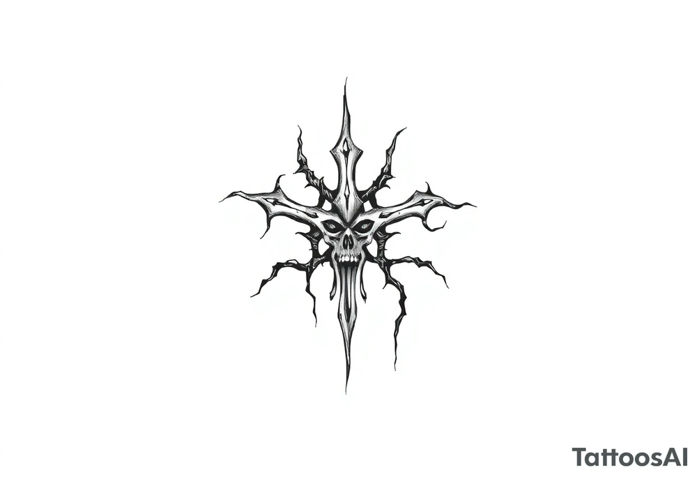 Black plague tattoo idea