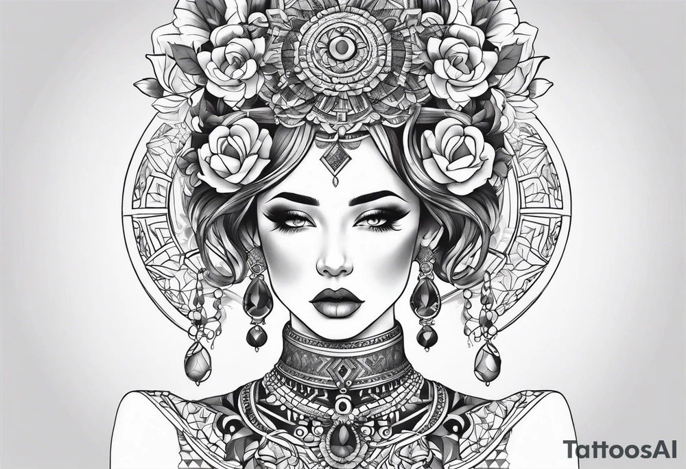 Full neck tattoo tattoo idea