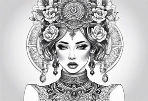 Full neck tattoo tattoo idea