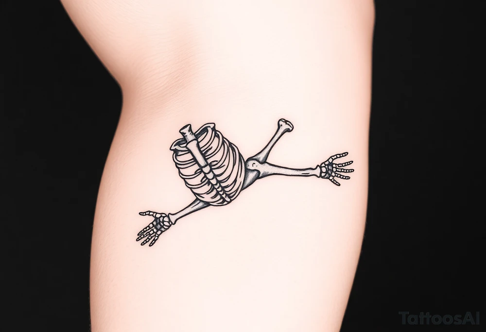 Skeleton arm tattoo idea