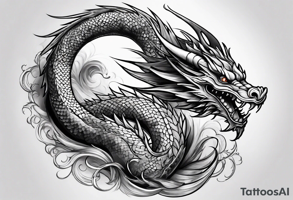 LONG DRAGON tattoo idea