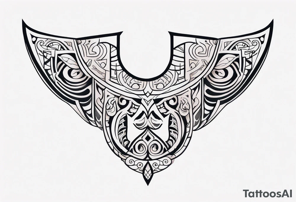 maori minimal neck  tattoo tattoo idea