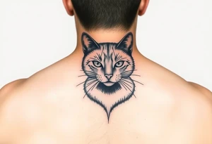 black cat tattoo idea