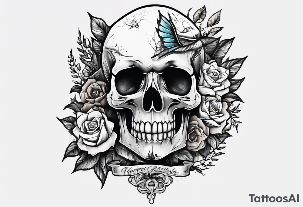 grave tattoo idea